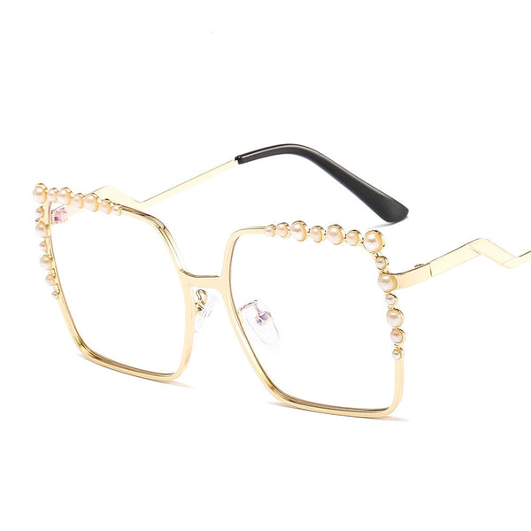 Oversized Square Sun Glasses Ladies 2022 New Luxury Pearl Sunglasses W –  Walmart - IQYN