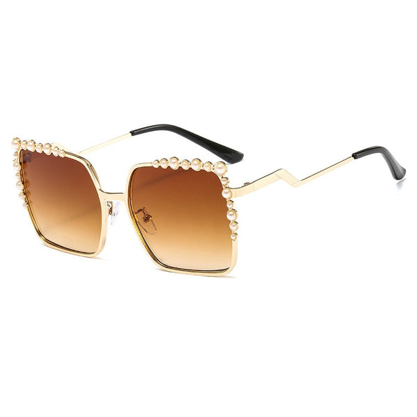 The Magnifique New Unique Square Sunglasses for Women | TM-74 | Black Lens  with Golden Frame | Stylish | Trending | Cool | New | Latest